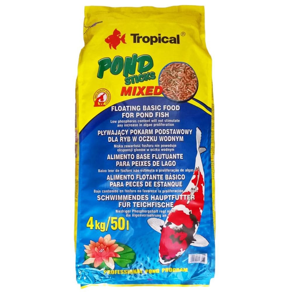 Ração Tropical Para Carpas E Kinguios Pond Sticks Mixed 4kg