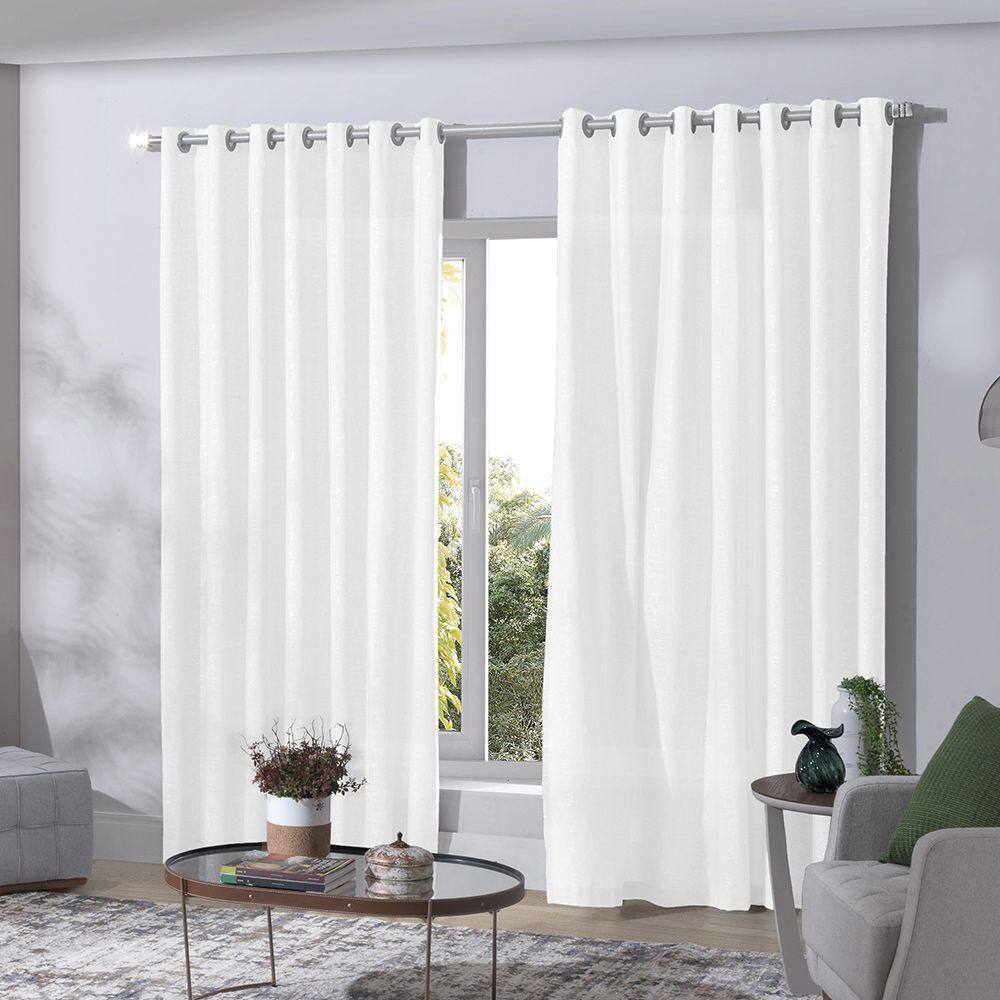 Cortina Duo Mônaco 4,20x2,50m Branco- Bella Janela