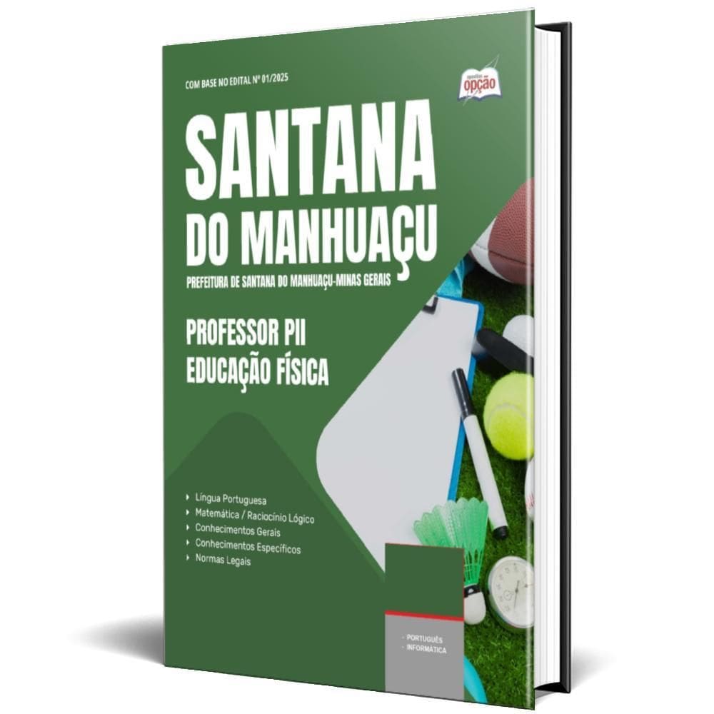 Apostila Prefeitura Santana Do Manhuaçu Mg 2025 Professor
