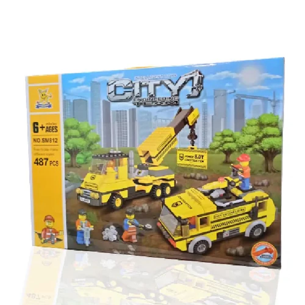 Blocos de Montar City Engenheiros 487pc