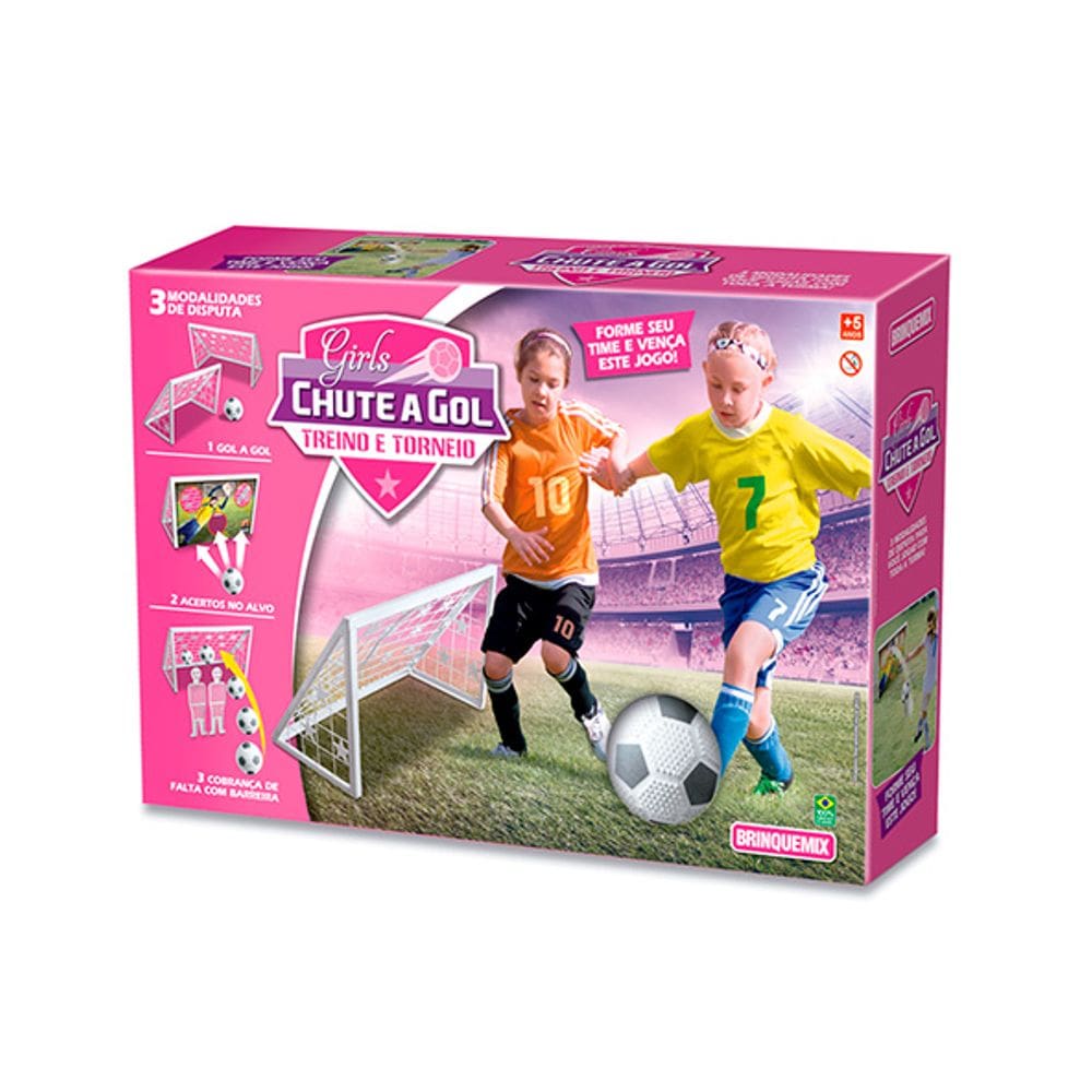 Jogo  Futebol Chute a Gol Treino e Torneio - Menina Brinquemix