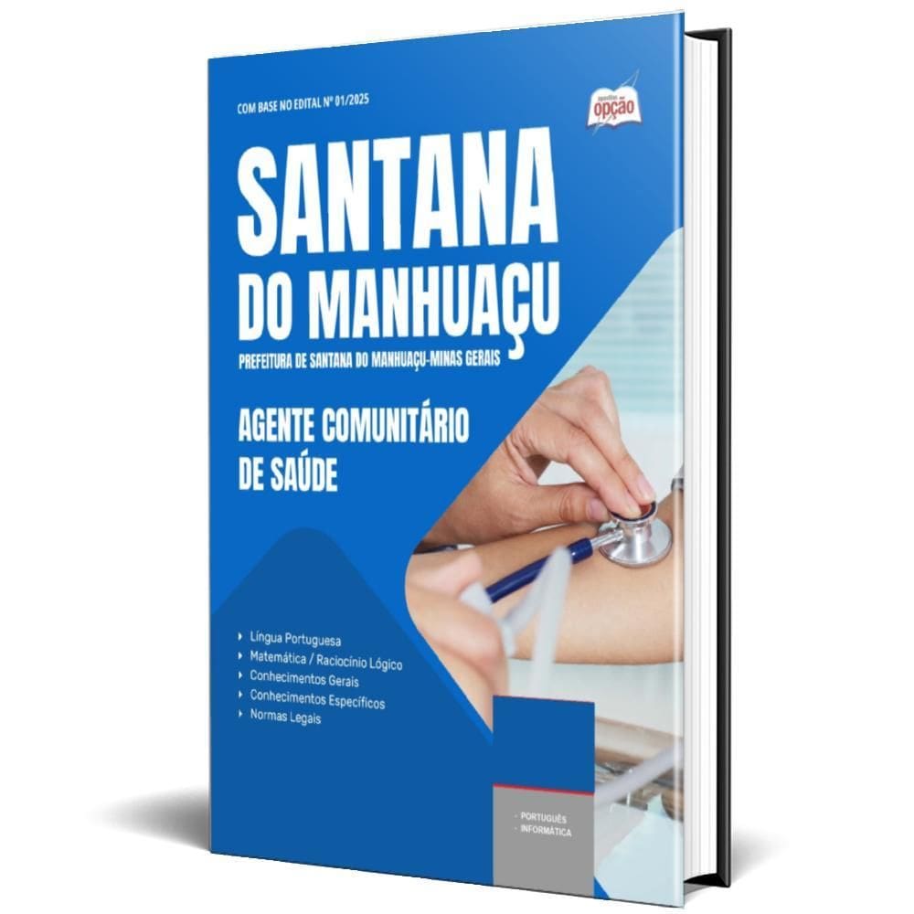 Apostila Prefeitura Santana Do Manhuaçu Mg 2025 Agente