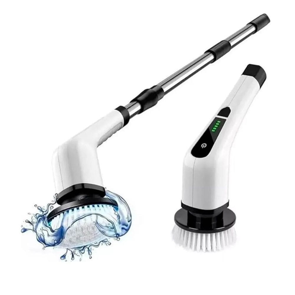 Escova Elétrica de Limpeza 9?em?1 – Mop Giratório 360°  Bivolt, Recarregável USB