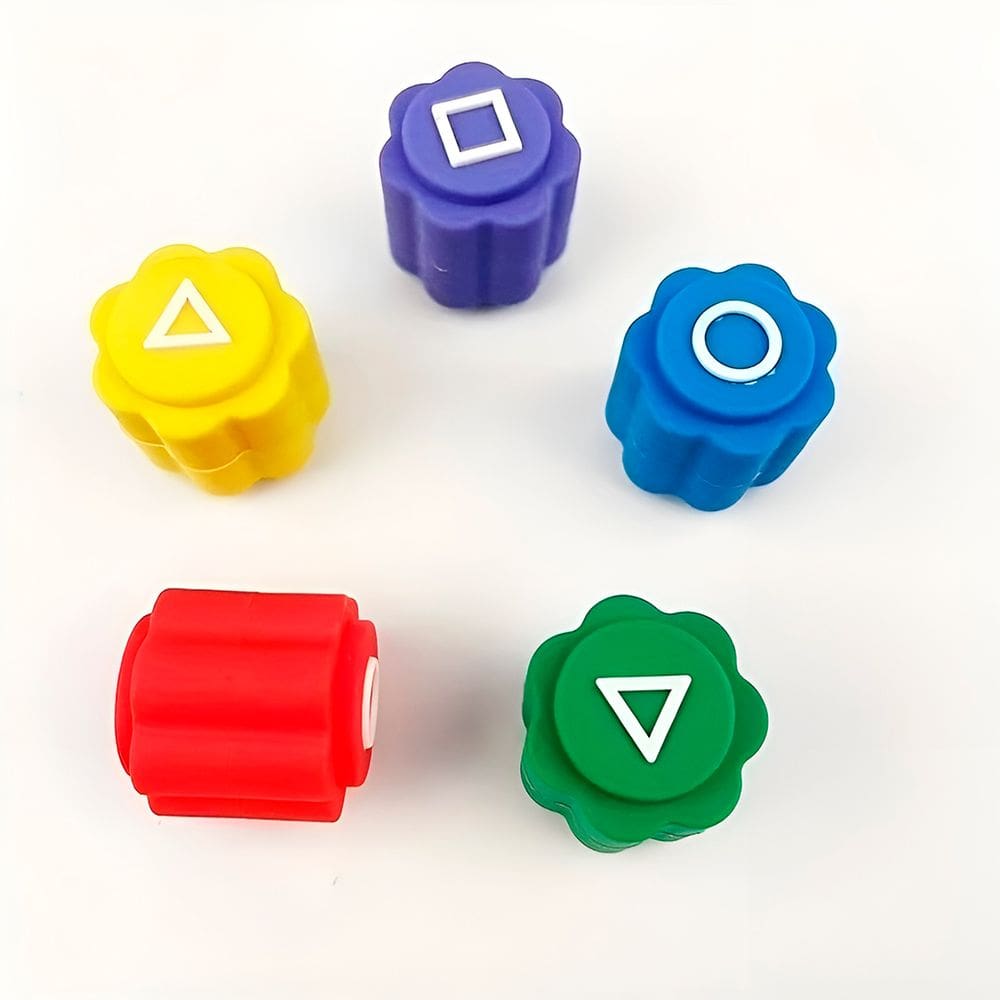 Jogo Coreano Gonggi 5 Peças Diversão Geométrica e Tradição