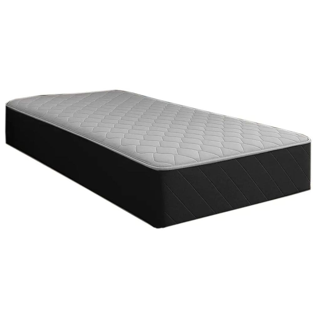 Colchão New Ortomedicinal Solteiro 88x188cm Ecotec Cor Branco com Preto