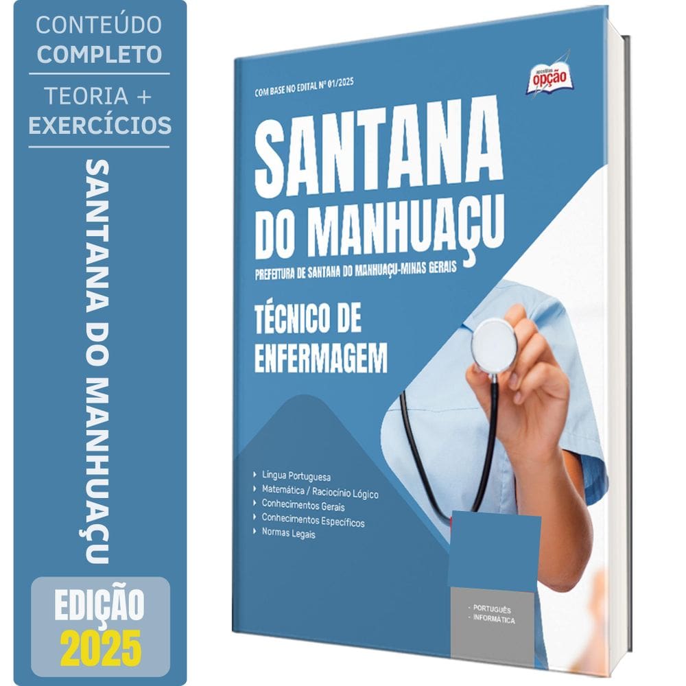 Apostila Prefeitura Santana Do Manhuaçu Mg 2025 Técnico