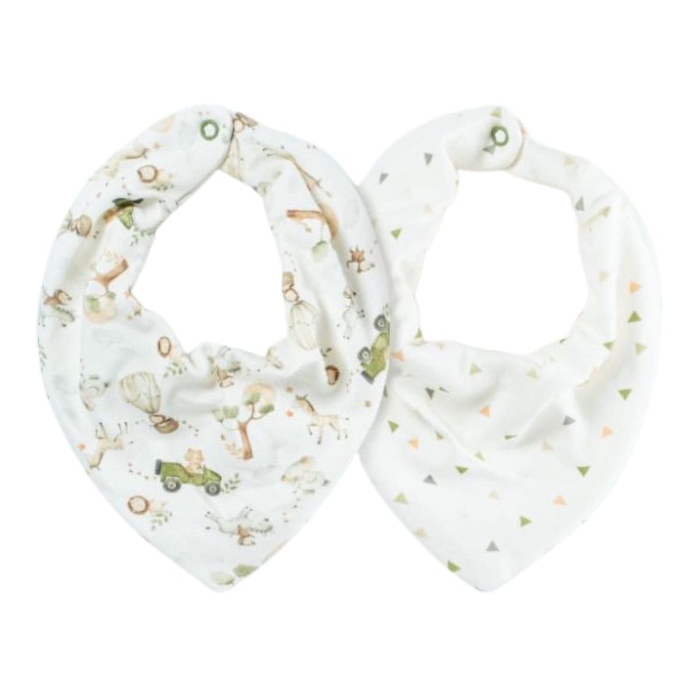 Kit Com 2 Babadores Bebê Bandana Big Friends Floresta - Hug