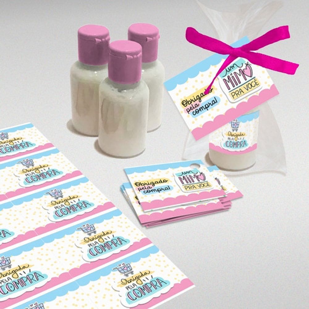 Kit 10 Mini Hidratantes Lembrancinhas Mimo Dia do Cliente