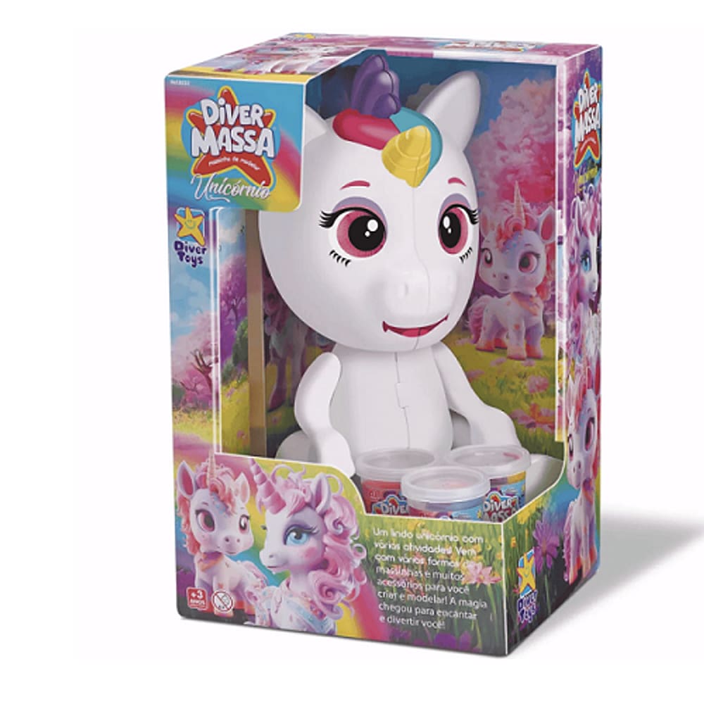 Diver Massa Unicórnio Encantado - Divertoys