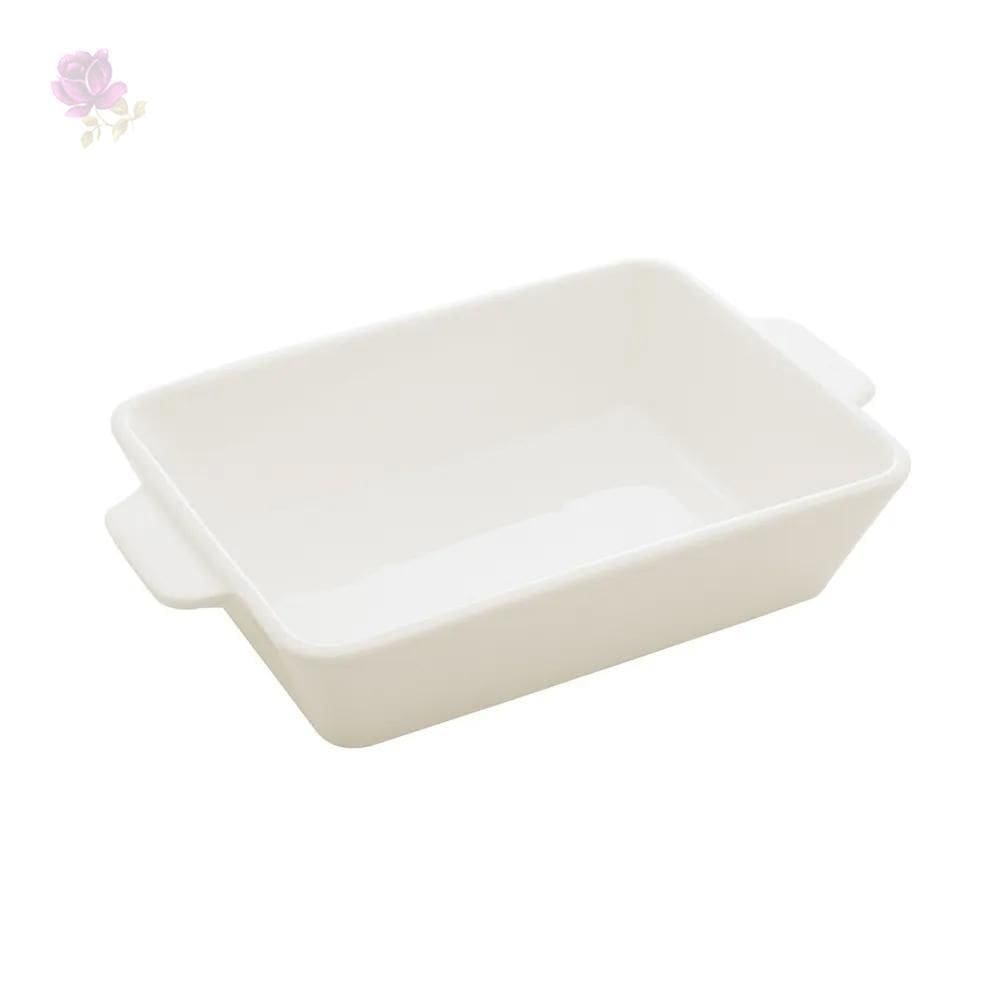 Refratário Com Alça De Porcelana Lyor Branco