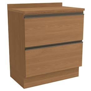 Balcao Com Tampo 80 cm 2 Gavetas MDP Maxxi G755 Canela Kappesberg