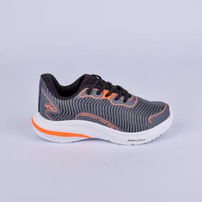 TENIS K-360 SUPER LEVE GRAFITE/LARANJA NEON Kidy