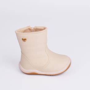 Bota Infantil Kidy Baby Soft Cano Médio Marfim