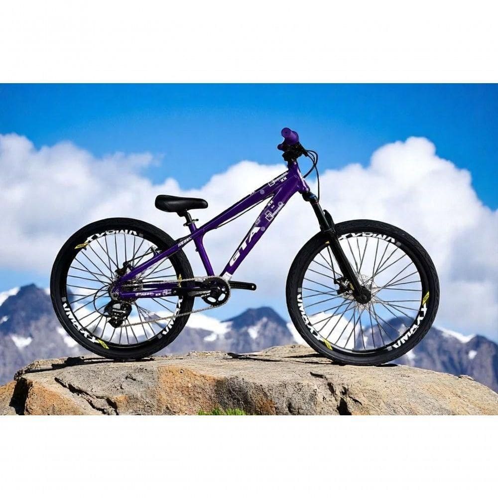 Bicicleta 26 Gta Rebel Freeride Cor Roxo Single 7v Rodas Vmaxx Freio A Disco Pneu Flame