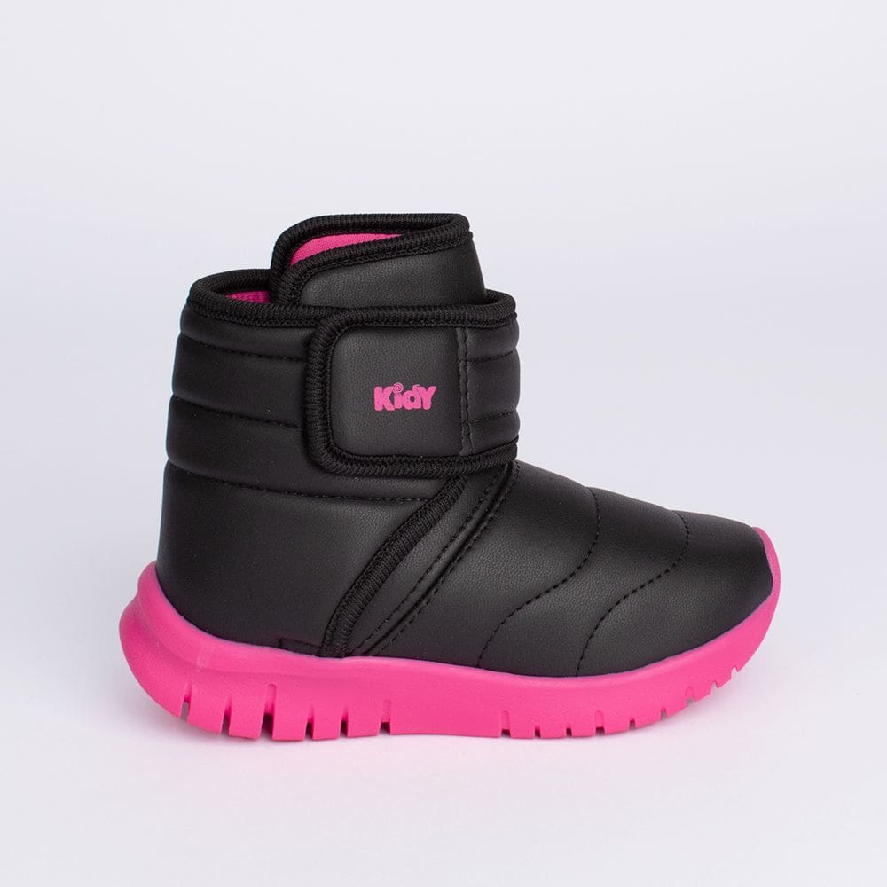Tenis Kidy Ultra Flex Preto/Pink