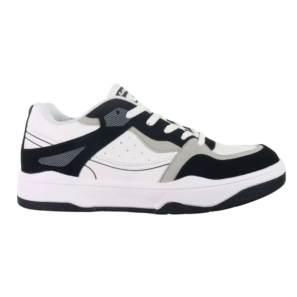 Tênis Logus Casual Solado Plataforma Masculino Branco e Preto