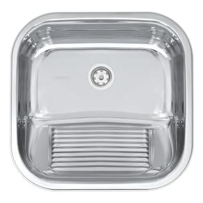 Tanque De Encaixe Tramontina Hera 23l Inox Polido 40x40cm Cor Inox Polido 94403407