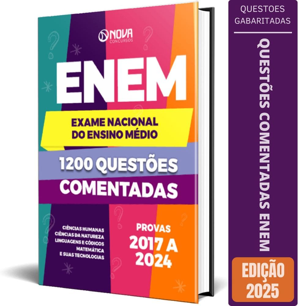 Livro 1.200 Questões Comentadas Enem 2025