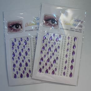 Pedrinhas Strass 3D Lilás