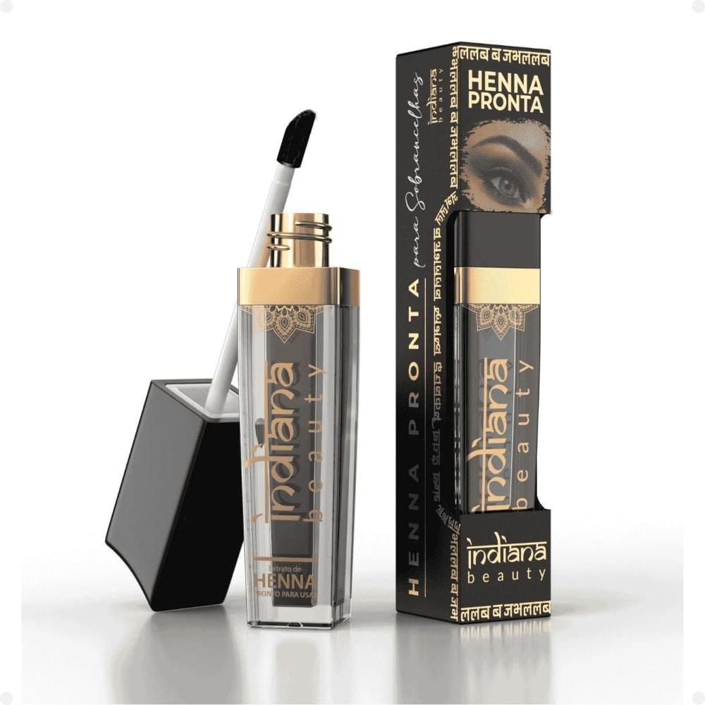 Henna Pronta Sobrancelhas Indiana Beauty Castanho Escuro 60g