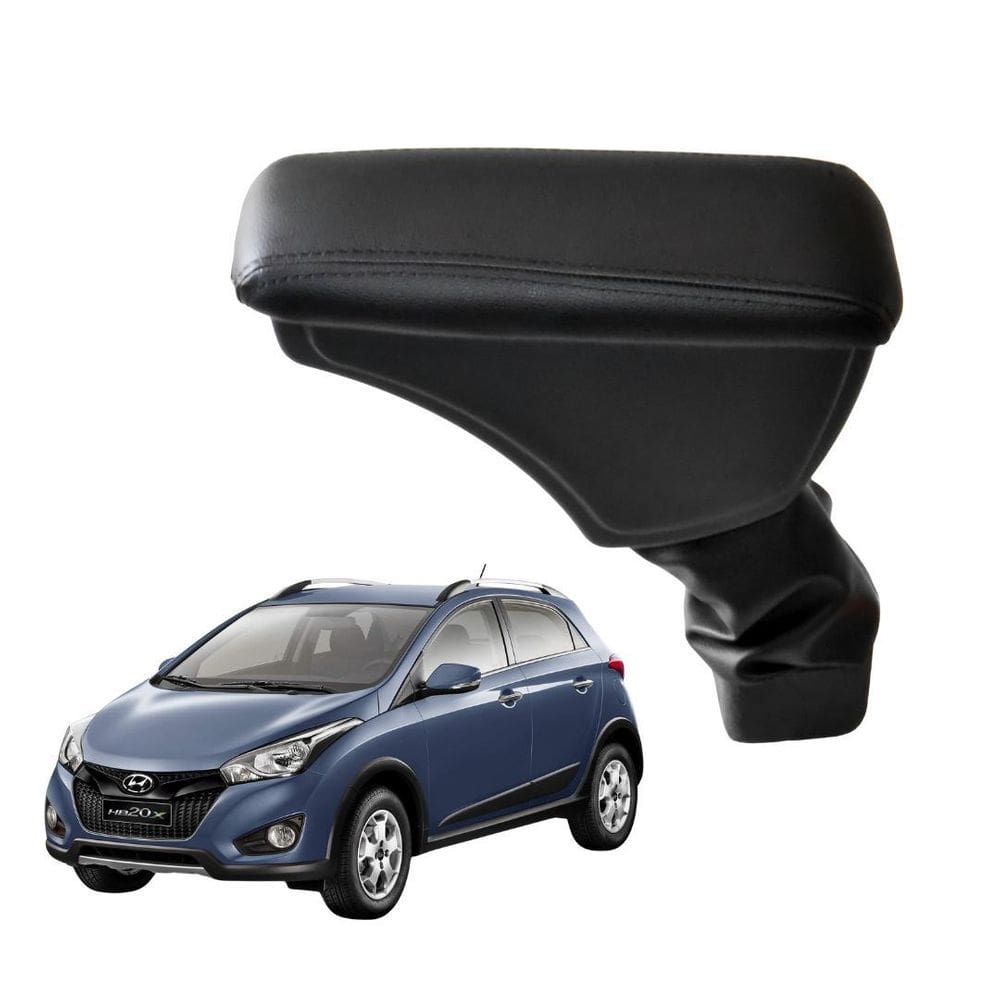 Apoio De Braço Encosto Hyundai Hb20 Com Porta-Objetos Couro
