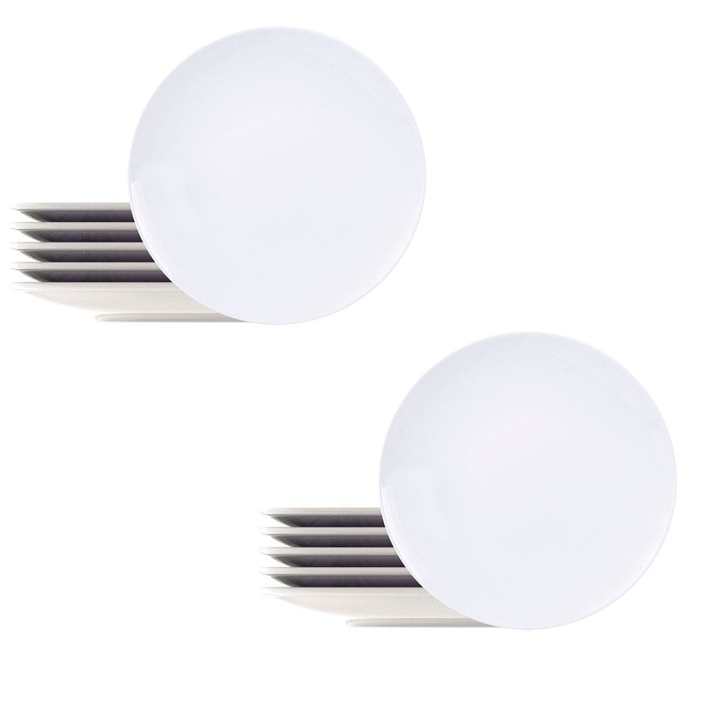 Prato Raso de Porcelana Leonora 25cm 12 Unidades - Tramontina 96010/204