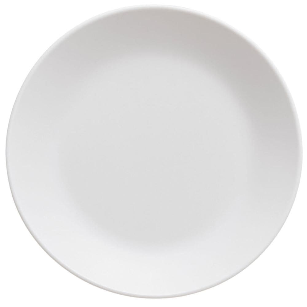 Jogo 48 Pratos Rasos 25,5cm Restaurante Plástico Branco Redondo Cozy Coza Buffet