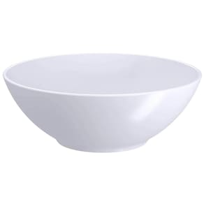 Kit 48 Cumbucas 500ml Servir Sopa Caldos Sobremesas Refeitório Restaurante Plástico Branco Coza