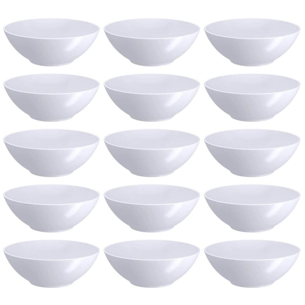 Kit 15 Bowls Plástico Tigela Servir 500ml Coza Pote Redondo Restaurante Sobremesas
