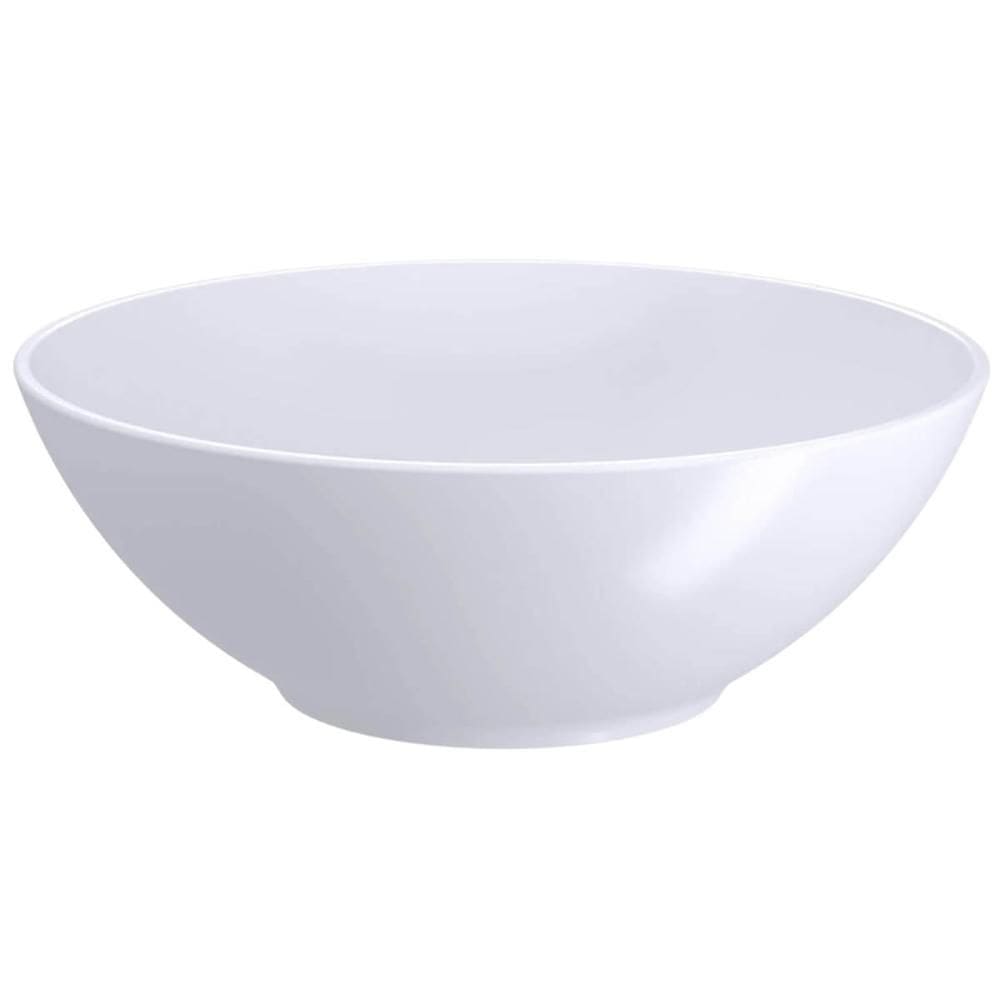 Kit 24 Bowls Brancos de Plástico 500ml Restaurante Refeitório Servir Petiscos Frutas