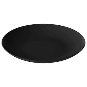 Kit 48 Bandejas Pratos Servir 25cm Plástico Preto Coza Doces Petiscos Salgados