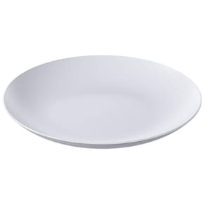 Kit 25 Bandejas Plásticas 25cm Pratos para Servir Branco Eventos Festas Doces Salgados Cozy Coza