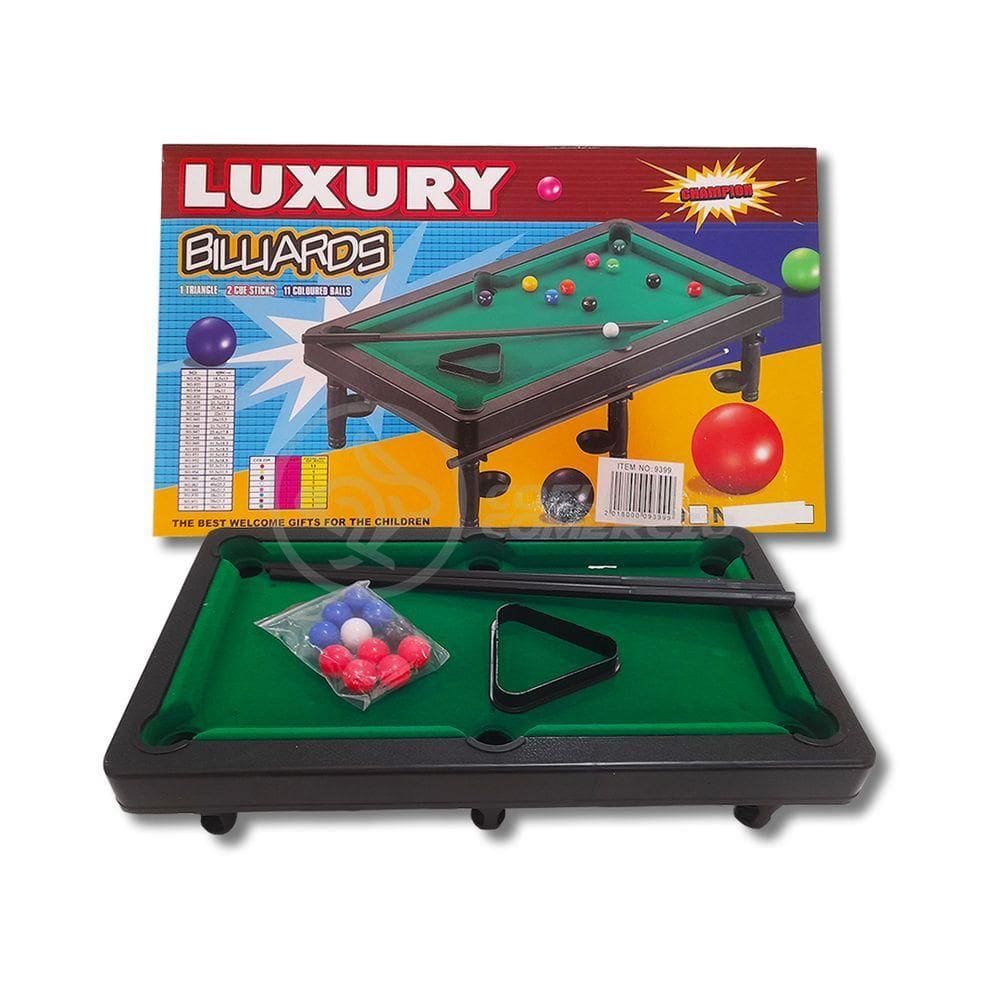 Mesa De Sinuca Luxury Billards Champion 30x17 Brinquedo De Bilhar Infantil 11 Bolas - Pequena