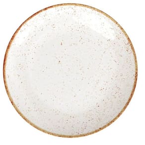 Kit 24 Pratos Rasos Tramontina Rústico Marrom Porcelana 28cm Eventos Restaurante