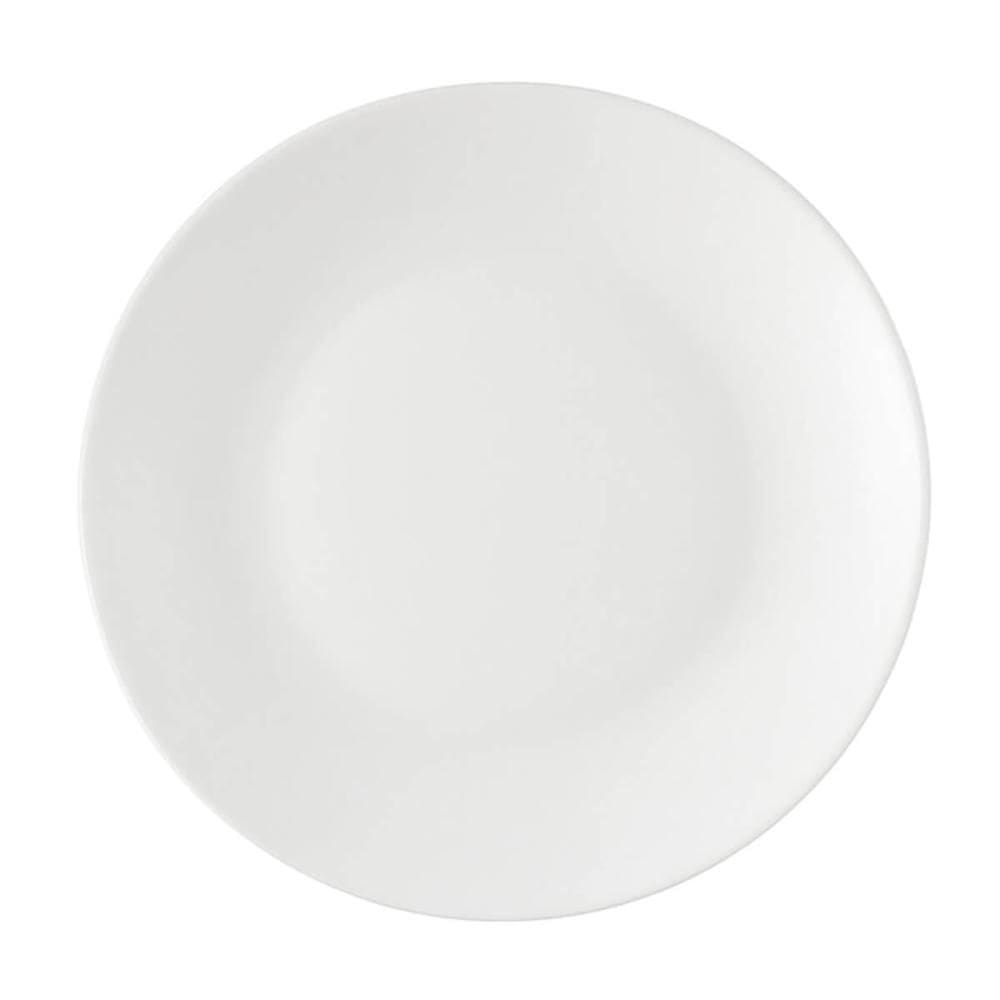Kit 48 Pratos 18cm Plástico Duro Rasos Coza Restaurante Resistente Reutilizável
