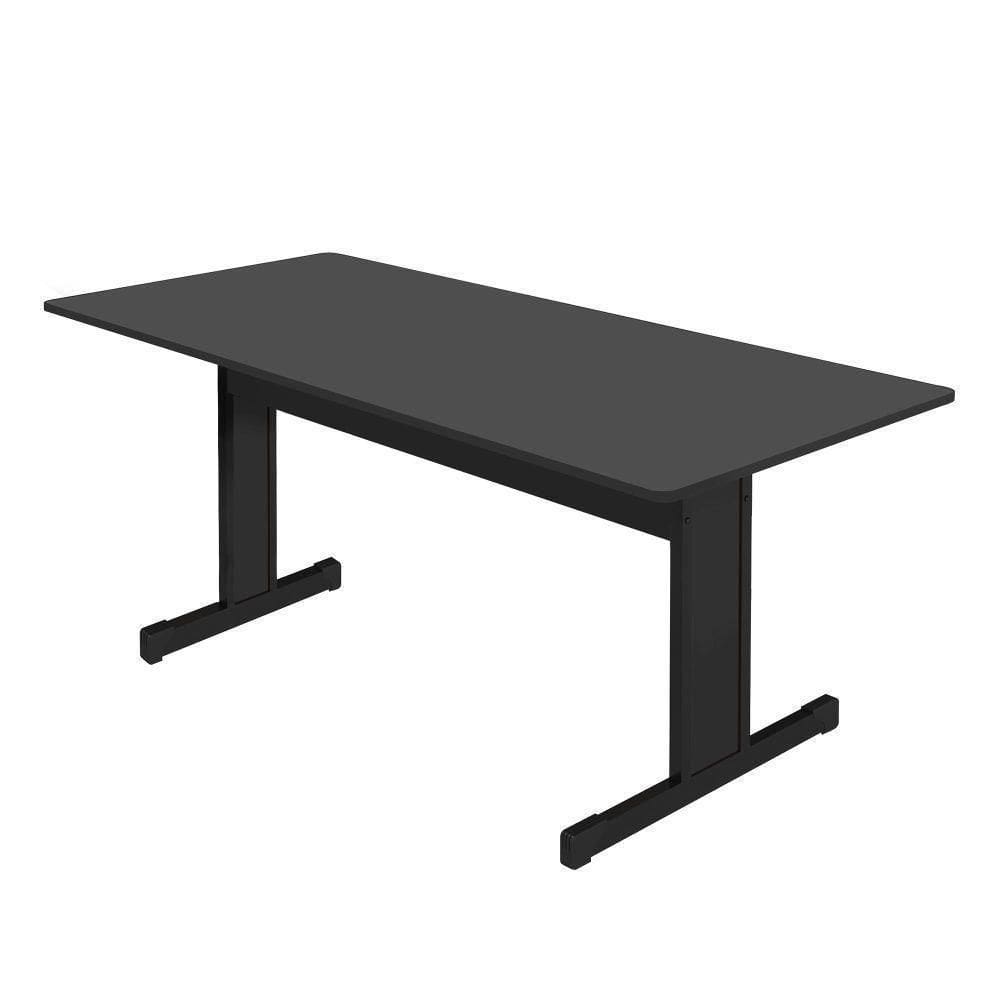 Mesa De Reunião Retangular Ret Preto Onix