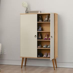 Sapateira 2 Portas Ipanema Cinamomo Off White