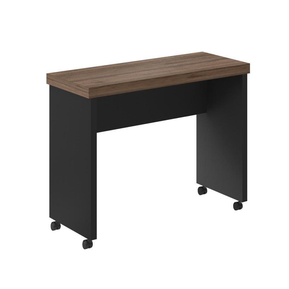 Mesa De Com Rodizios Towel Noce Preto