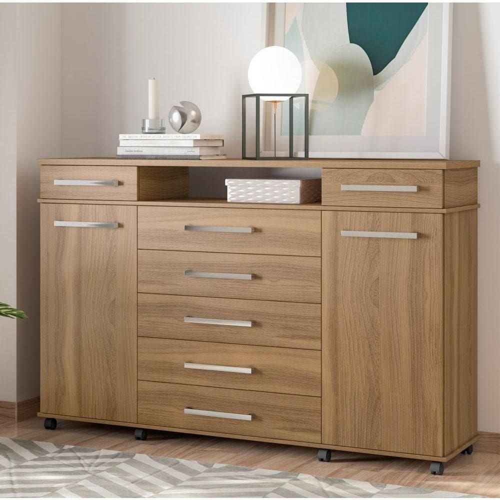 Comoda 7 Gavetas 2 Portas Texas Amendola