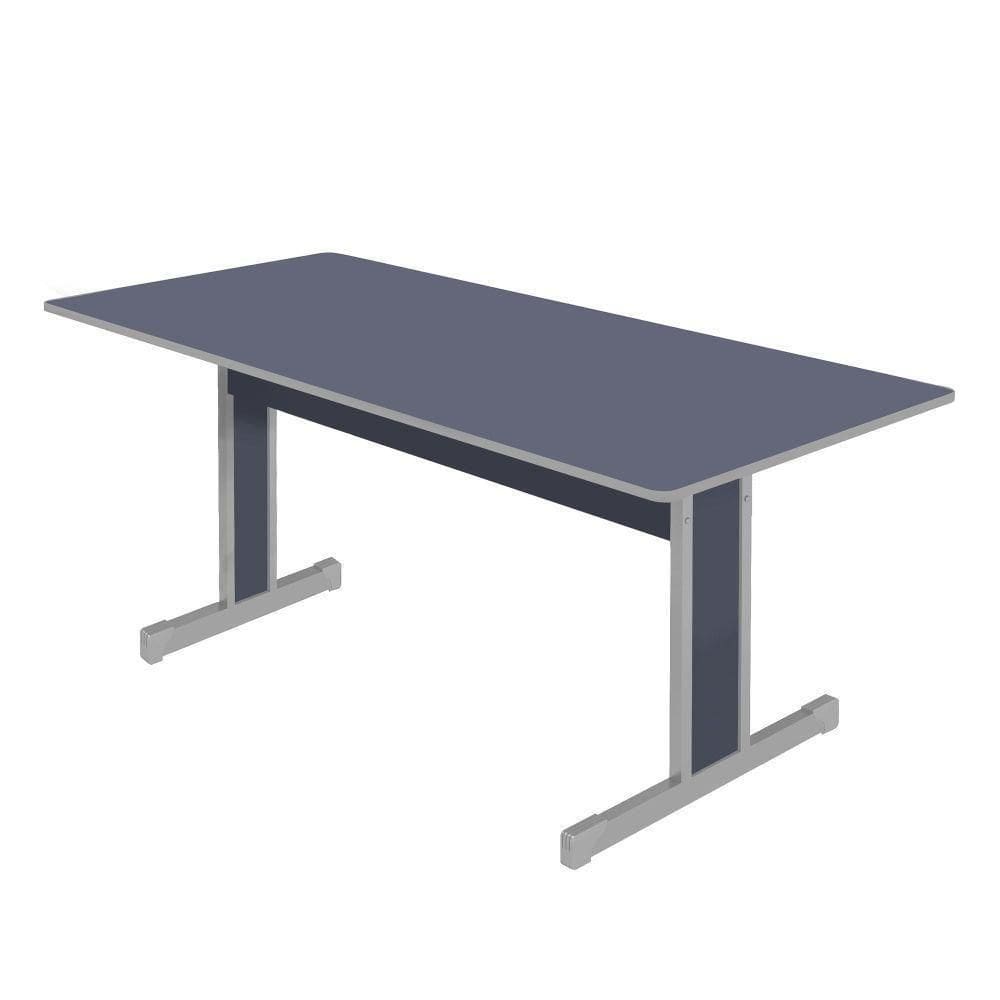 Mesa De Reunião Retangular Ret Azul