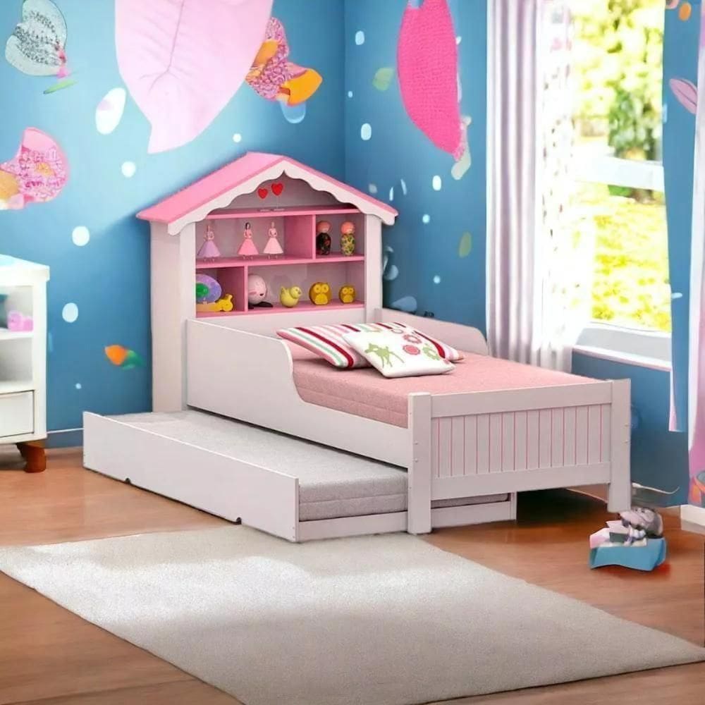 Cama De Princesa Solteiro Com Auxiliar