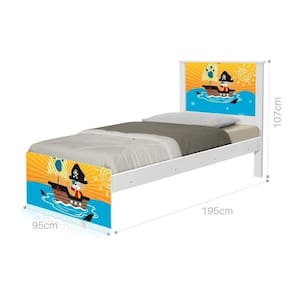 Cama Solteiro Com Cabeceira Adesivada