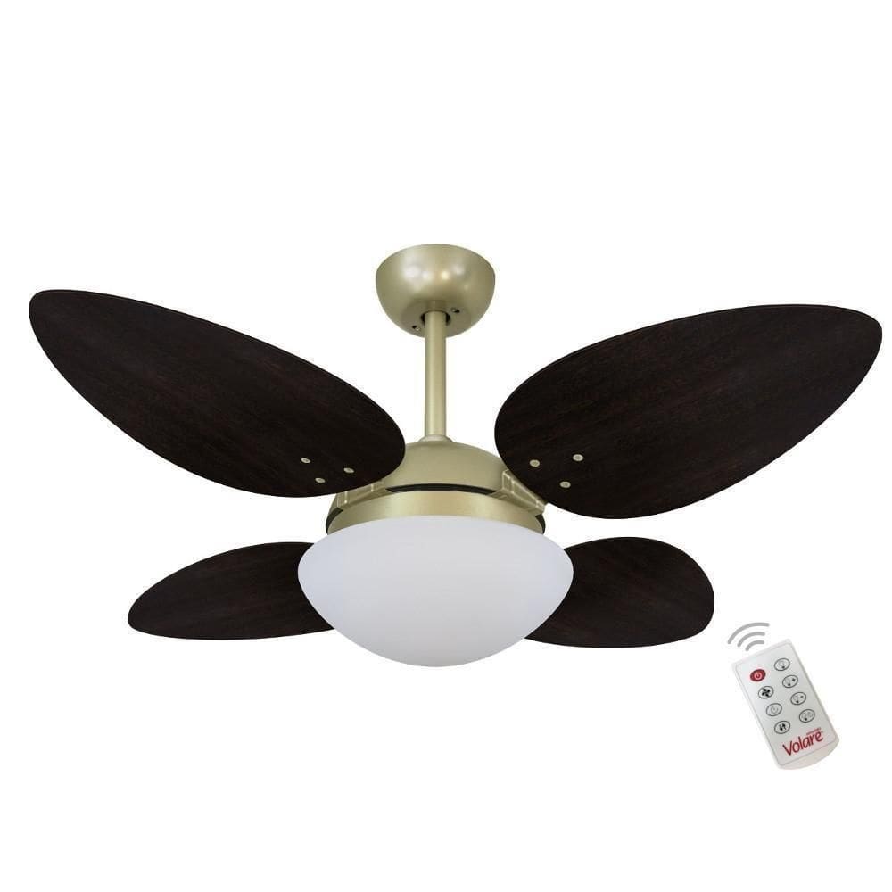 Ventilador Volare Petalo Quad 220V E Controle Remoto