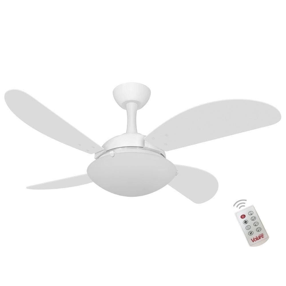 Ventilador Ventax Uno Fly 4 Pás Branco 110V Controle Remoto