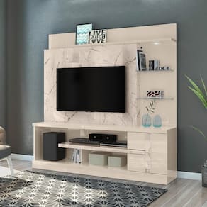 Home Theater Para Tvs Até 55 Polegadas Helga Calacata Off-white