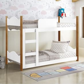 Beliche Infantil Theo Com Escada Branco