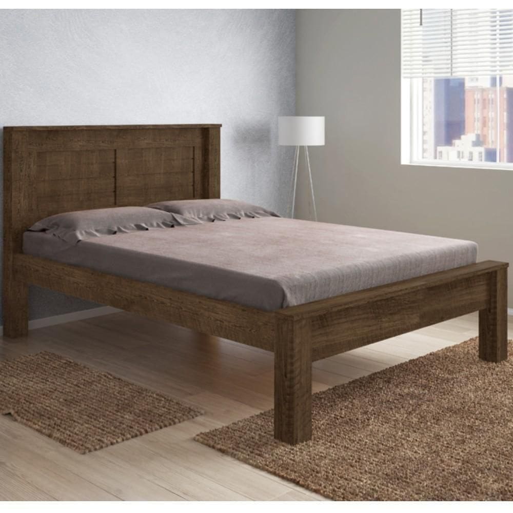 Cama Casal Com Cabeceira Roma Malbec