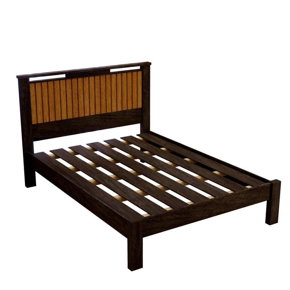 Cama Casal Com Painel Aveludado Marbella Mocaccino