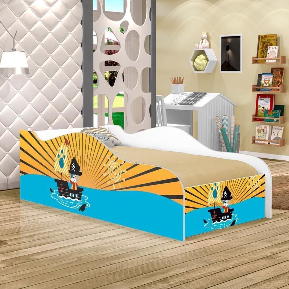 Mini Cama Fun Do Mar Infantil Com Colchão