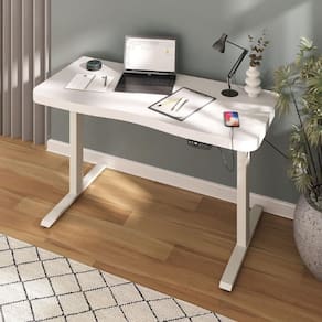Mesa Astrid Com Regulagem De Altura Branco